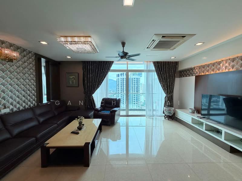 Kondominium untuk Disewa di H Residence (One Ritz Residence / Kelawai View) - Gan Chun Kai - Living Room - PropertyGuru.com.my