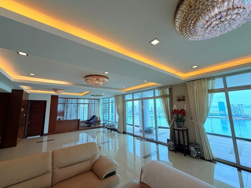 Kondominium untuk Disewa di H Residence (One Ritz Residence / Kelawai View) - Gan Chun Kai - Living Room - PropertyGuru.com.my