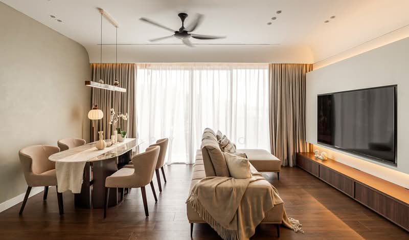 Service Residence for Sale at The Leafz @ Dedaun - PY Teo - Living Room - PropertyGuru.com.my