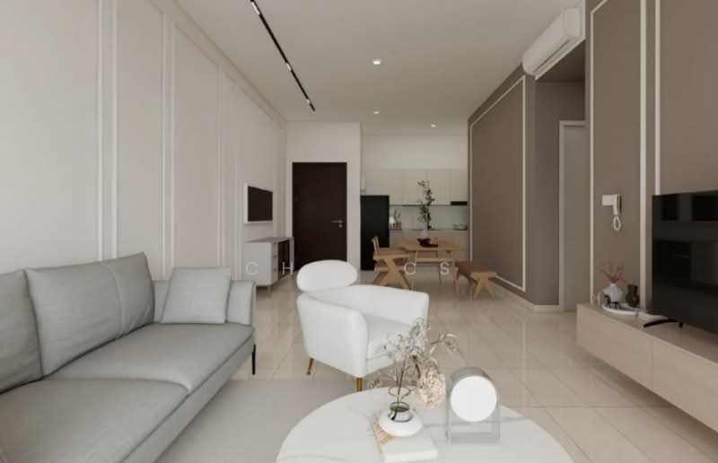 Servis Apartment untuk Dijual di Edelweiss @ Tropicana Gardens - Chia Cs - Living Room - PropertyGuru.com.my