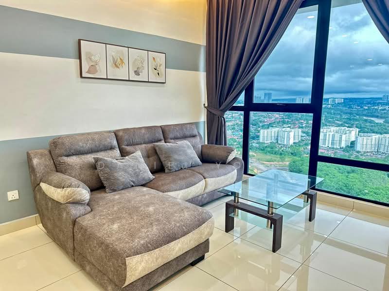 Service Residence for Sale at Southkey Mosaic - Daniel Yong - Living Room - PropertyGuru.com.my