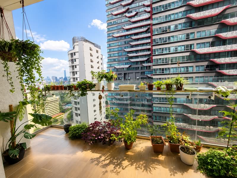 Servis Apartment untuk Disewa di The Elements - Albert Ho - Balcony - PropertyGuru.com.my