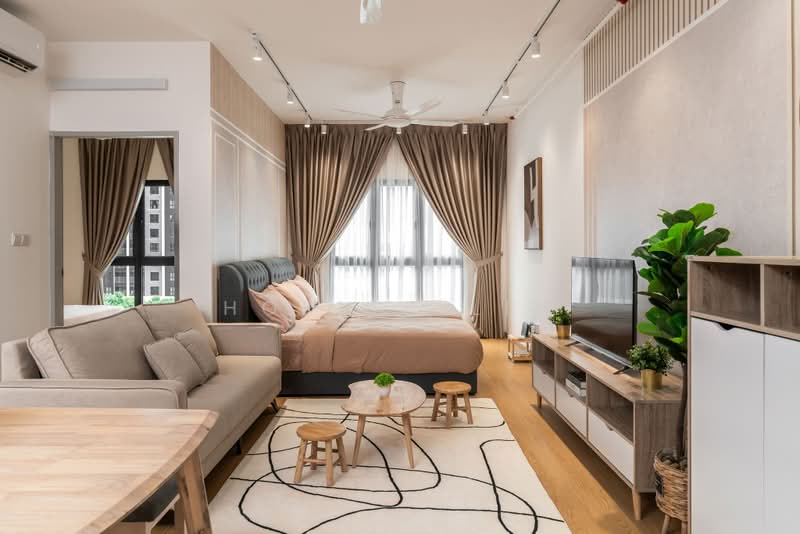 Kediaman Servis untuk Disewa di Maya Bay Residences @ Gamuda Cove - Horlic Lim - Living Room - PropertyGuru.com.my