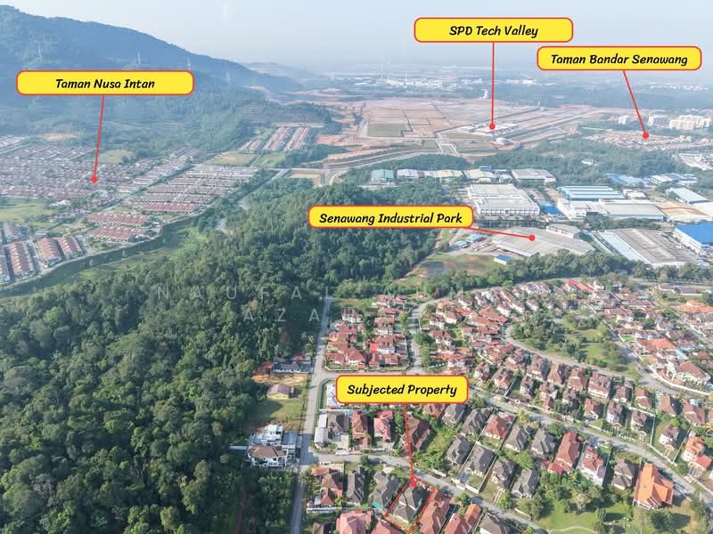 Rumah Banglo untuk Dijual di Lavender Heights (Senawang) - Naufal Ahmad Azahari - Drone view (Rear zoom out) - PropertyGuru.com.my