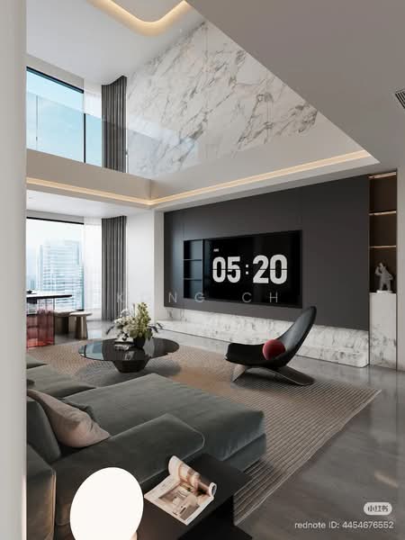 Servis Apartment untuk Dijual di TRX Residences - Kong CH - Living Room - PropertyGuru.com.my