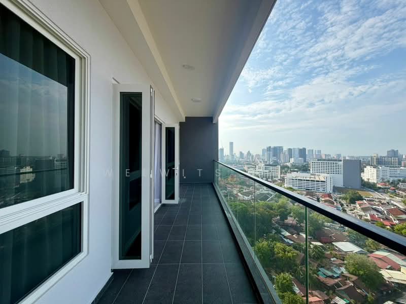 Kondominium untuk Disewa di Codrington Residence - Welwits Sim - Balcony - PropertyGuru.com.my