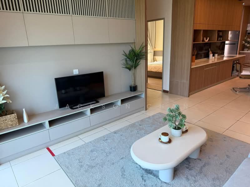 Pangsapuri untuk Dijual di E Residence @ Telipok - Jackson Chan - Living Room - PropertyGuru.com.my