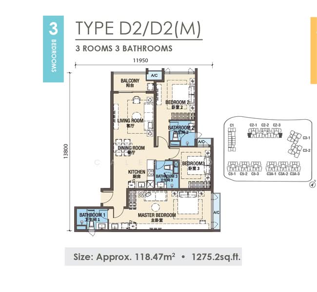 Pangsapuri untuk Dijual di R&F Princess Cove Phase 3-New Casa Suites - Caleb Yeo - PropertyGuru.com.my