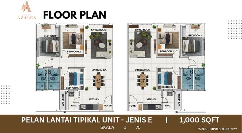 Apartment for Sale at Vista Azalea - Peck Lin Yap - PropertyGuru.com.my