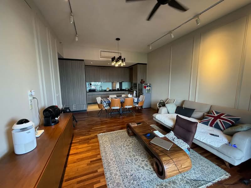 Service Residence for Sale at Straits Residences - Wei Chin Ooi - Living Room - PropertyGuru.com.my
