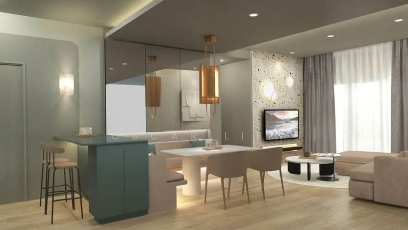 Servis Apartment untuk Dijual di Stonor 3 - Oscar Liew - Living Room - PropertyGuru.com.my