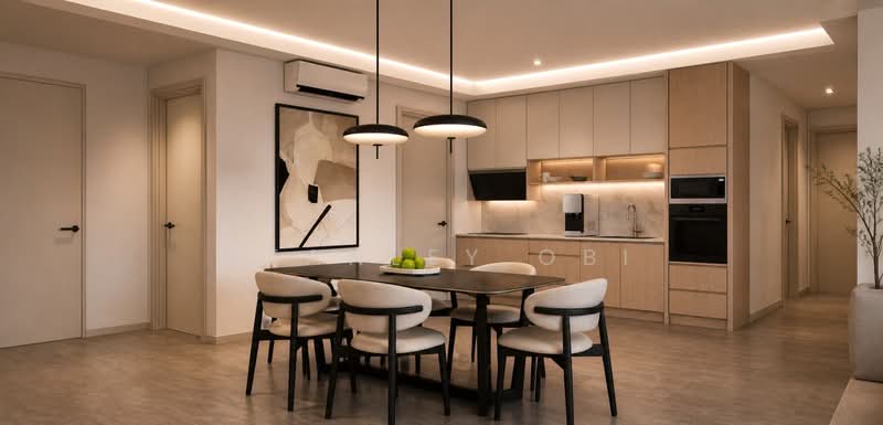 Servis Apartment untuk Disewa di Jendela Residences - Stanley Obi - Kitchen - PropertyGuru.com.my