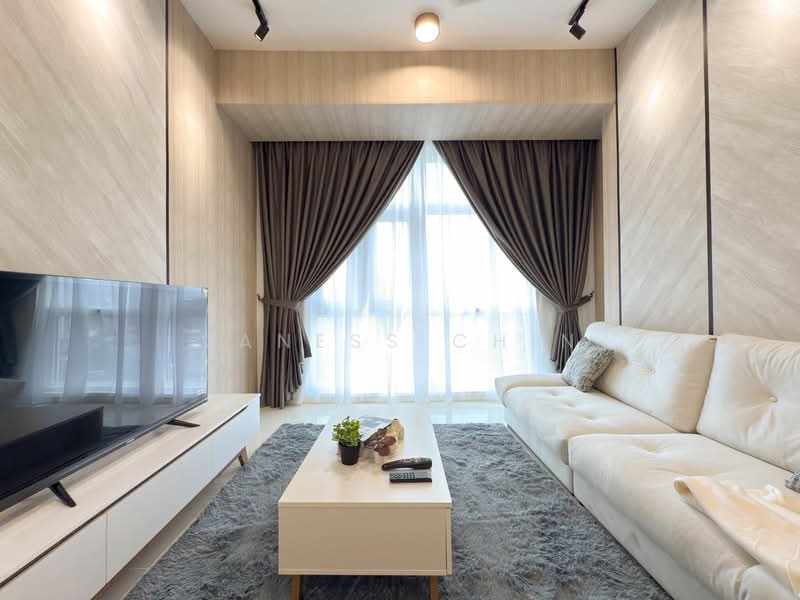Servis Apartment untuk Disewa di Helix2 @ PJ South - Vaness Chin - Living Room - PropertyGuru.com.my