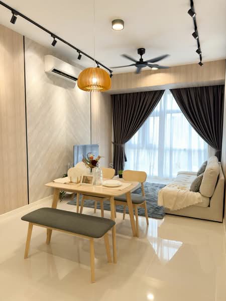 Servis Apartment untuk Disewa di Helix2 @ PJ South - Vaness Chin - Living Room - PropertyGuru.com.my