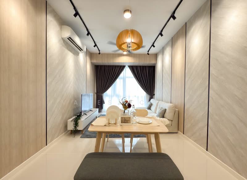 Servis Apartment untuk Disewa di Helix2 @ PJ South - Vaness Chin - Living Room - PropertyGuru.com.my