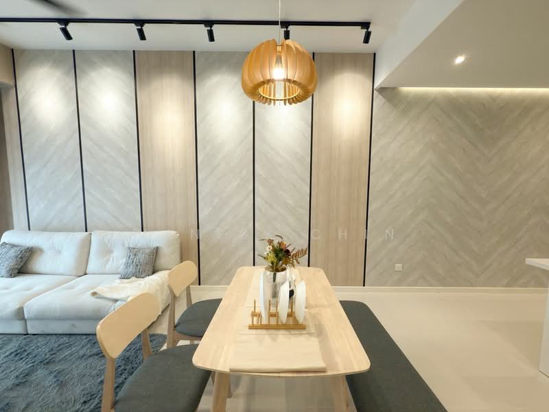 Servis Apartment untuk Disewa di Helix2 @ PJ South - Vaness Chin - Living Room - PropertyGuru.com.my
