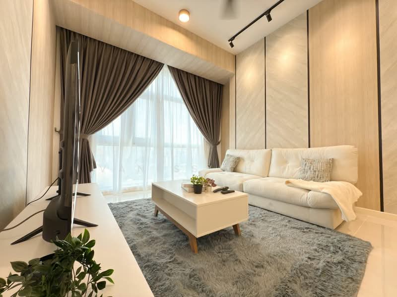 Servis Apartment untuk Disewa di Helix2 @ PJ South - Vaness Chin - Living Room - PropertyGuru.com.my