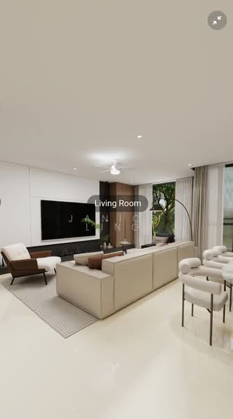 Condominium for Sale at Impression U-Thant - Janice Ling - Living Room - PropertyGuru.com.my
