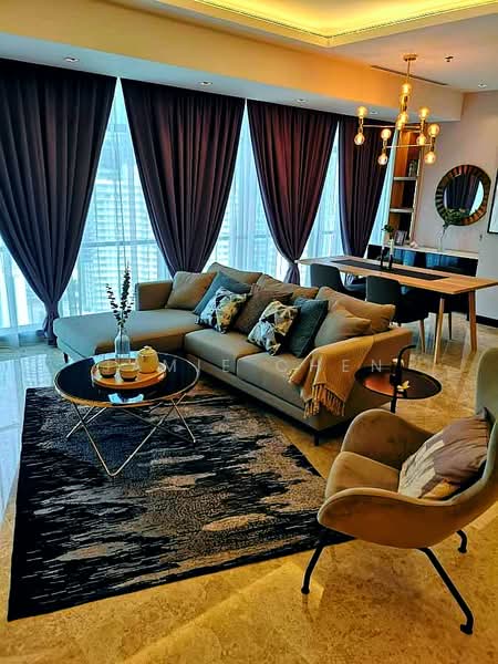 Servis Apartment untuk Dijual di The Ritz-Carlton Residences - Jamie Chen - Living Room - PropertyGuru.com.my