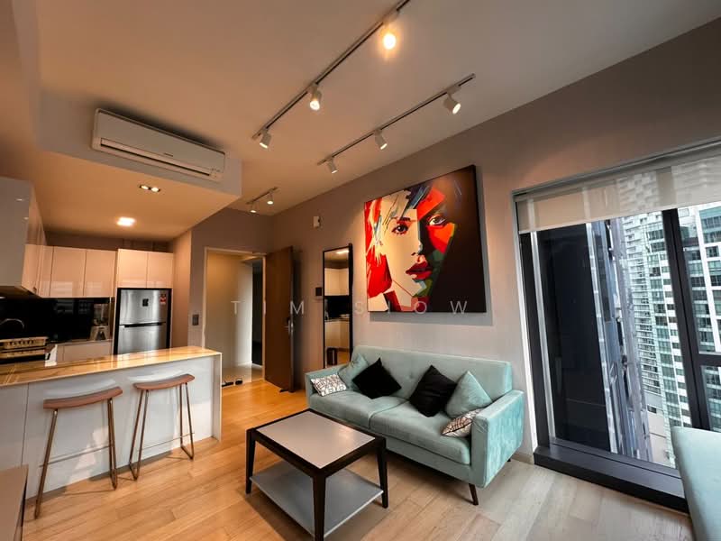 Service Residence for Sale at Star Residences One - Tim Siow - Living Room - PropertyGuru.com.my
