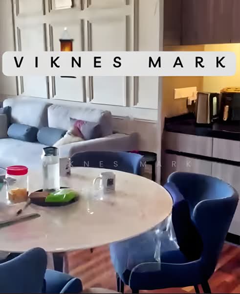 Service Residence for Sale at Straits Residences - Viknes Mark - Living Room - PropertyGuru.com.my