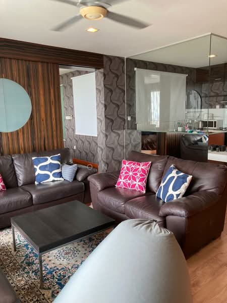 Service Residence for Rent at Ritze Perdana 2 - Jason Chee - Living Room - PropertyGuru.com.my