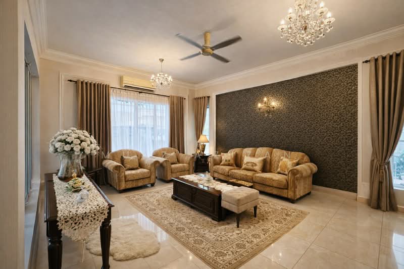 Semi-Detached House for Sale in Bandar Laguna Merbok (Sungai Petani) - Muaz Azizan - Living Room - PropertyGuru.com.my