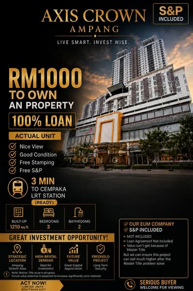 Servis Apartment untuk Dijual di Axis Crown - Annie Tong - Exterior - PropertyGuru.com.my