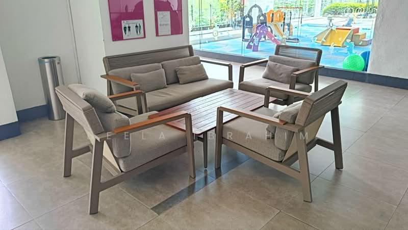 Service Residence for Rent at South View - Deela Ibrahim - Living Room - PropertyGuru.com.my