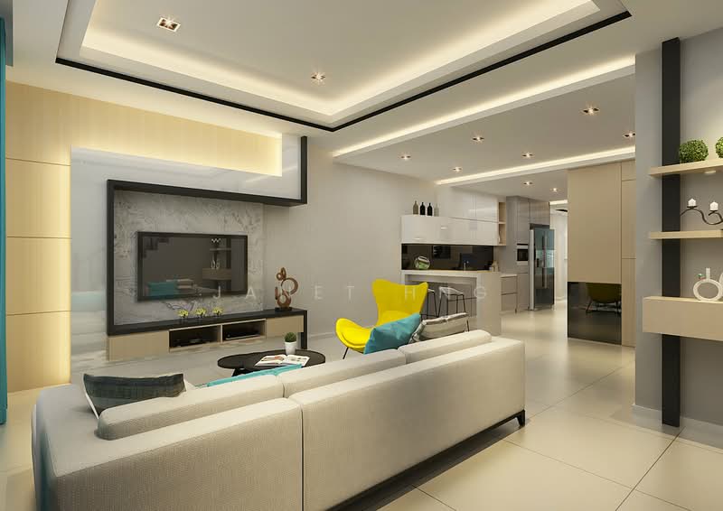 Rumah Teres 2 Tingkat untuk Dijual di Alam Impian (Shah Alam) - Janet Hng - Living Room - PropertyGuru.com.my