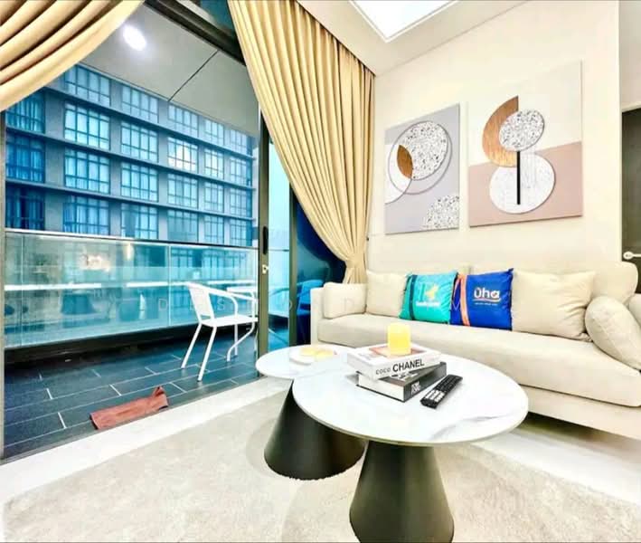 Servis Apartment untuk Disewa di Setia Sky 88 - Desmond Lim - Living Room - PropertyGuru.com.my