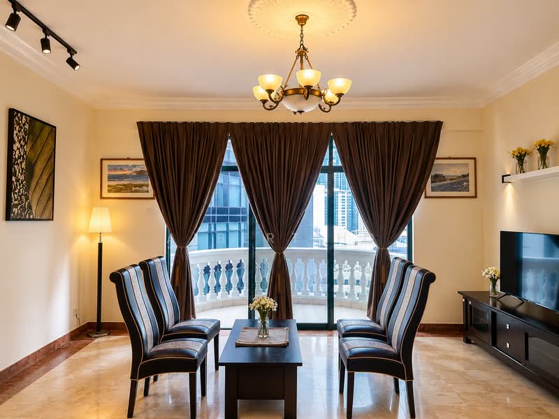 Kondominium untuk Disewa di Corinthian Condominium - Albert Ho - Living Room - PropertyGuru.com.my
