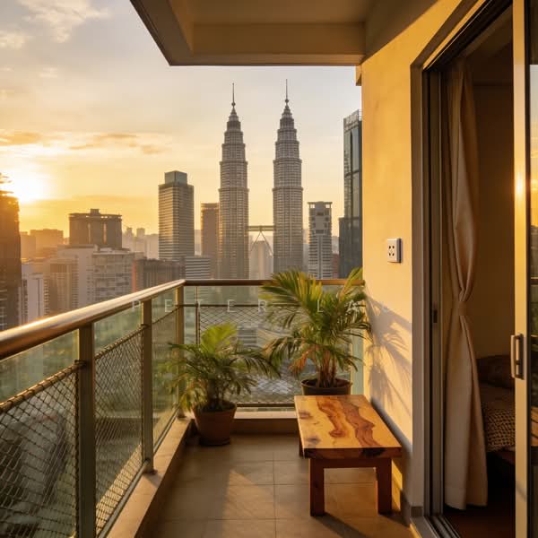 Kondominium untuk Dijual di Ayanna Resort Residences - Peter Lau - Balcony - PropertyGuru.com.my