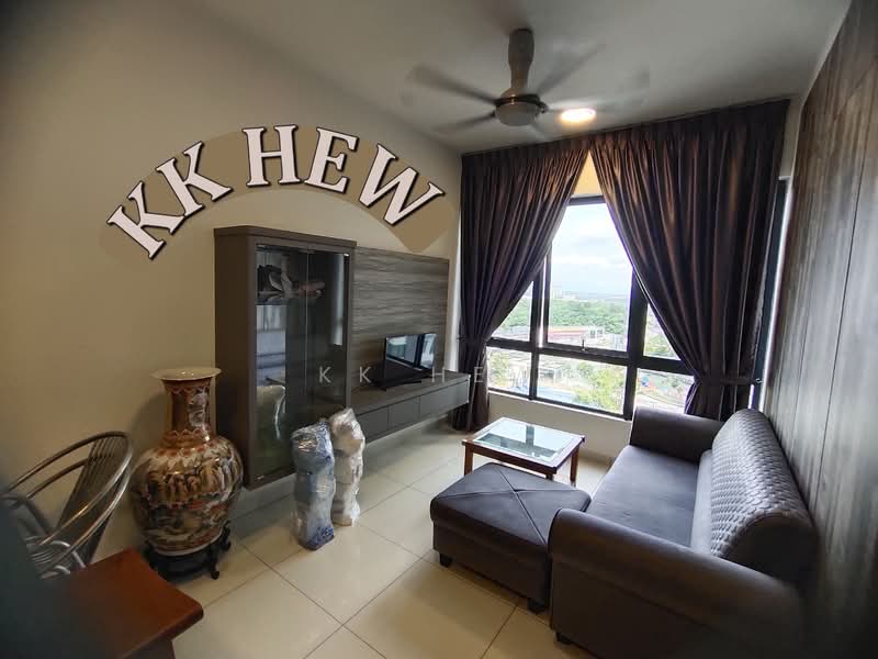 Servis Apartment untuk Disewa di Kiara Plaza - KK HEW - Living Room - PropertyGuru.com.my