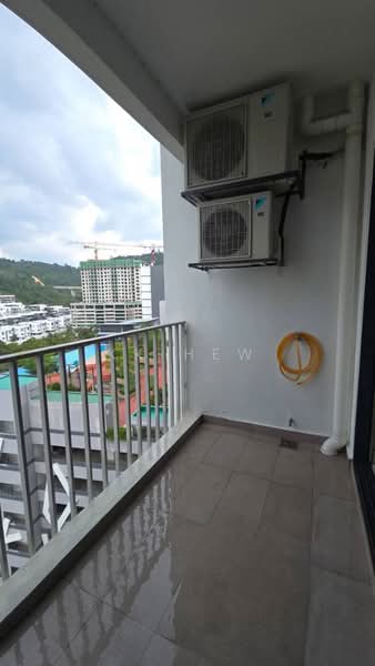 Kondominium untuk Disewa di Sutera Pines - KK HEW - Balcony - PropertyGuru.com.my