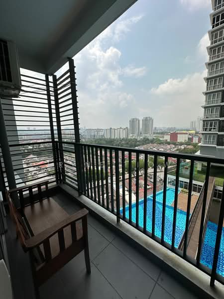 Service Residence for Sale at Pinnacle Sri Petaling - Irene Tiow - Balcony - PropertyGuru.com.my