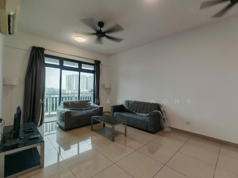 Servis Apartment untuk Dijual di D'Secret Garden (Pangsapuri Kempas Indah) - Meng Hang Wong - Living Room - PropertyGuru.com.my