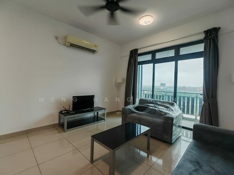 Servis Apartment untuk Dijual di D'Secret Garden (Pangsapuri Kempas Indah) - Meng Hang Wong - Living Room - PropertyGuru.com.my