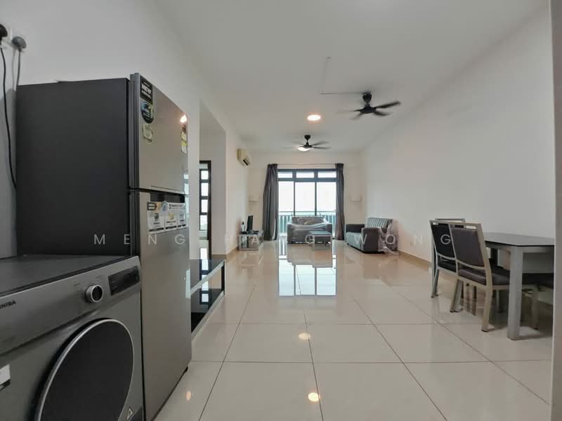 Servis Apartment untuk Dijual di D'Secret Garden (Pangsapuri Kempas Indah) - Meng Hang Wong - Living Room - PropertyGuru.com.my