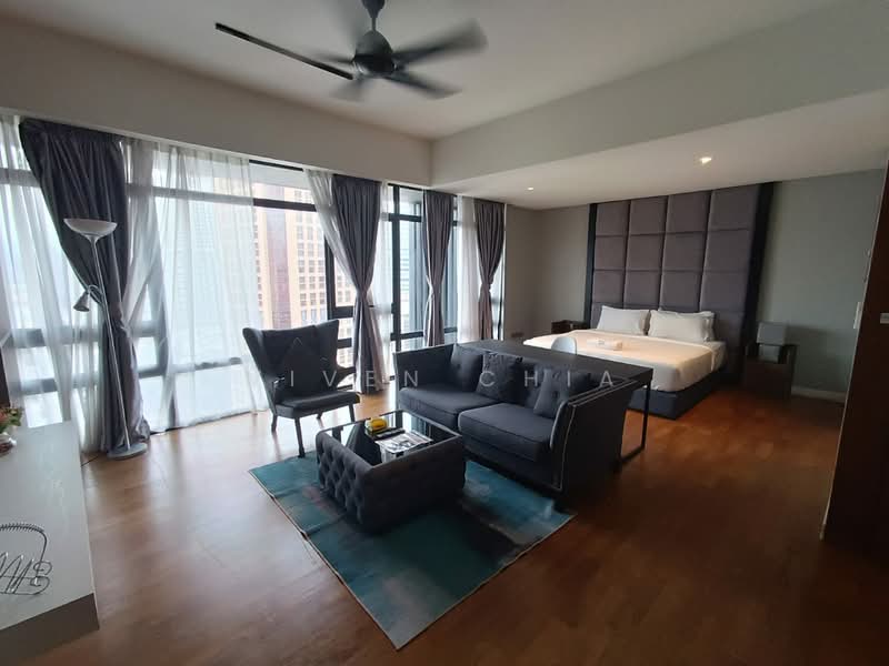 Servis Apartment untuk Disewa di Anggun Residences - Viven Chia - Living Room - PropertyGuru.com.my