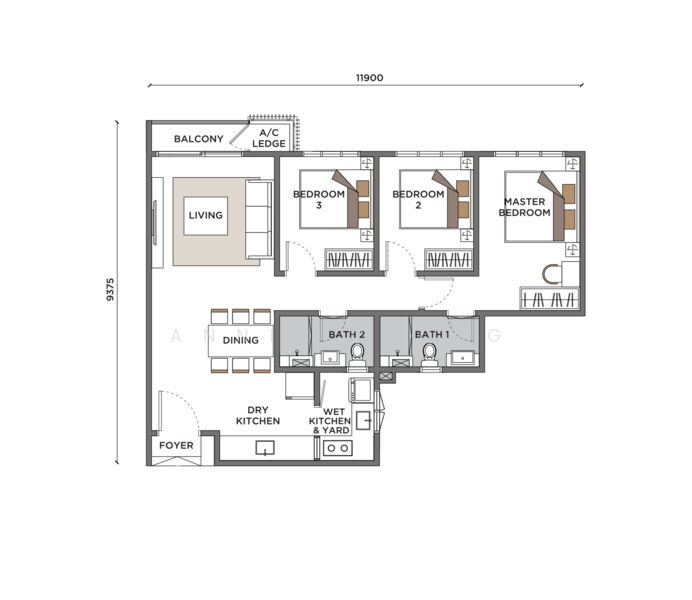 Servis Apartment untuk Dijual di Sunway Velocity 3 - Annie Chong - PropertyGuru.com.my