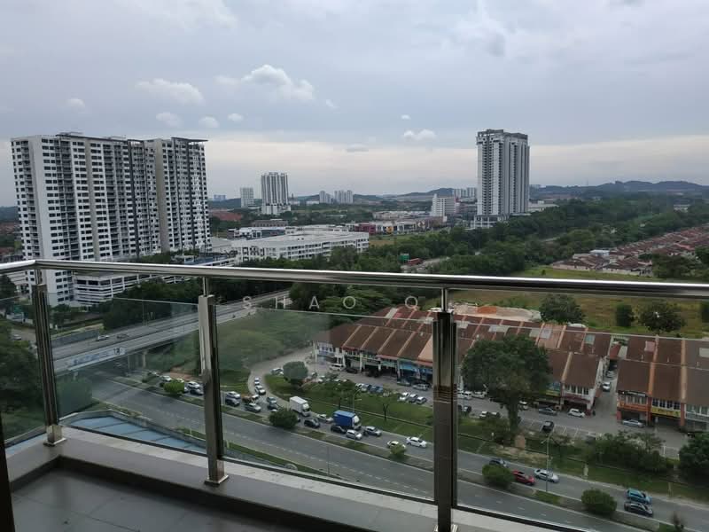 Service Residence for Rent at D'Inspire Residence (Inspira Bestari) - Shao Qi - Balcony - PropertyGuru.com.my