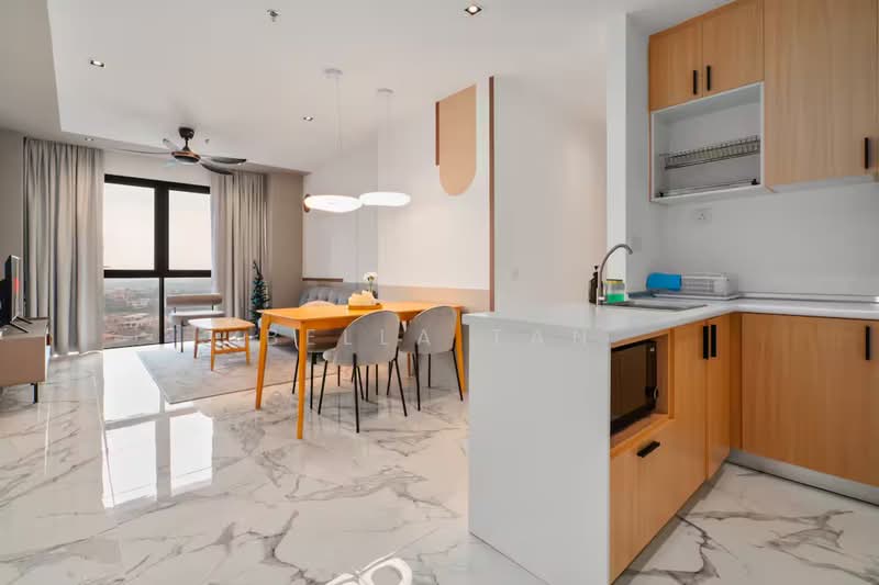 Servis Apartment untuk Dijual di The Straits View DUO - Bella Tan - Living Room - PropertyGuru.com.my