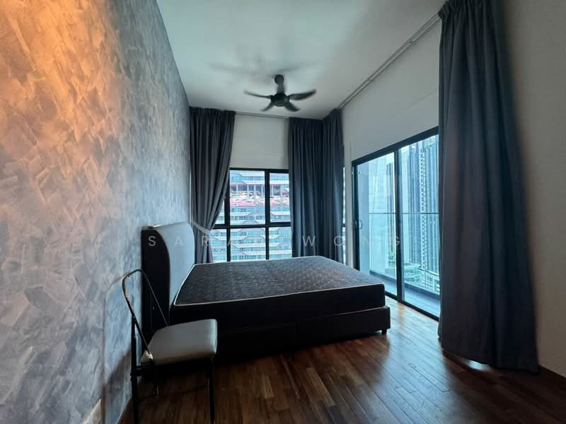 Service Residence for Rent at Reizz Residence - Sarah Wong - Master Bedroom (Corner unit with Balcony - PropertyGuru.com.my