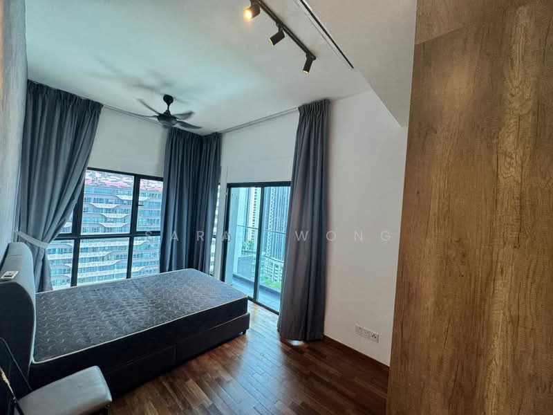 Service Residence for Rent at Reizz Residence - Sarah Wong - Master Bedroom Corner unit Balcony - PropertyGuru.com.my