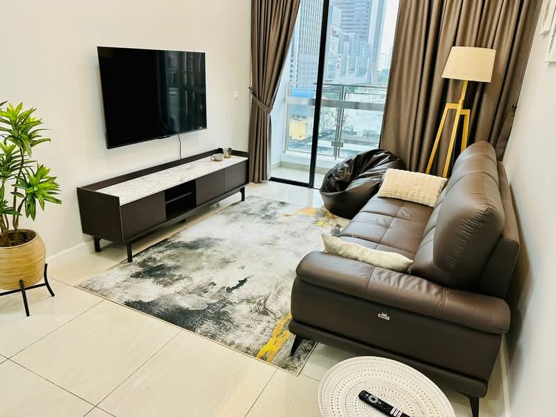 Servis Apartment untuk Disewa di The Sentral Suites - Eddy Lee - Living Room - PropertyGuru.com.my