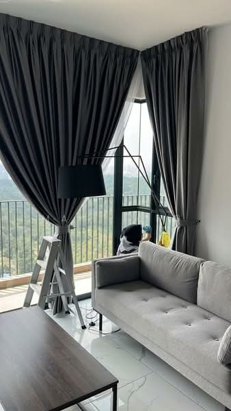 Servis Apartment untuk Disewa di Cubic Botanical - May Liong - Living Room - PropertyGuru.com.my