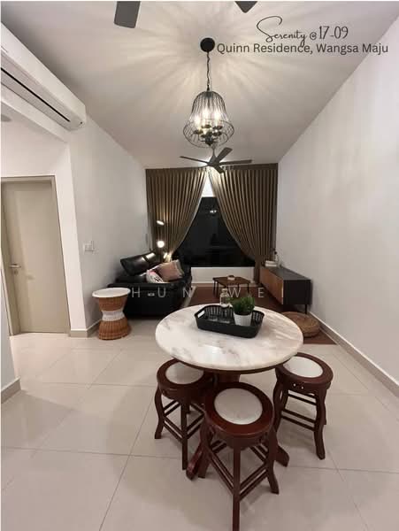 Service Residence for Rent at Quinn Residence - Chun Wei - Living Room - PropertyGuru.com.my