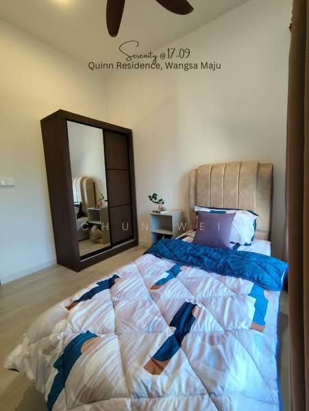 Service Residence for Rent at Quinn Residence - Chun Wei - Bedroom - PropertyGuru.com.my