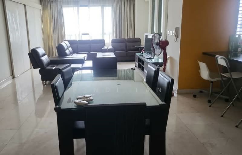 Kondominium untuk Dijual di The Capsquare Residences - Fendi tan - Living Room - PropertyGuru.com.my